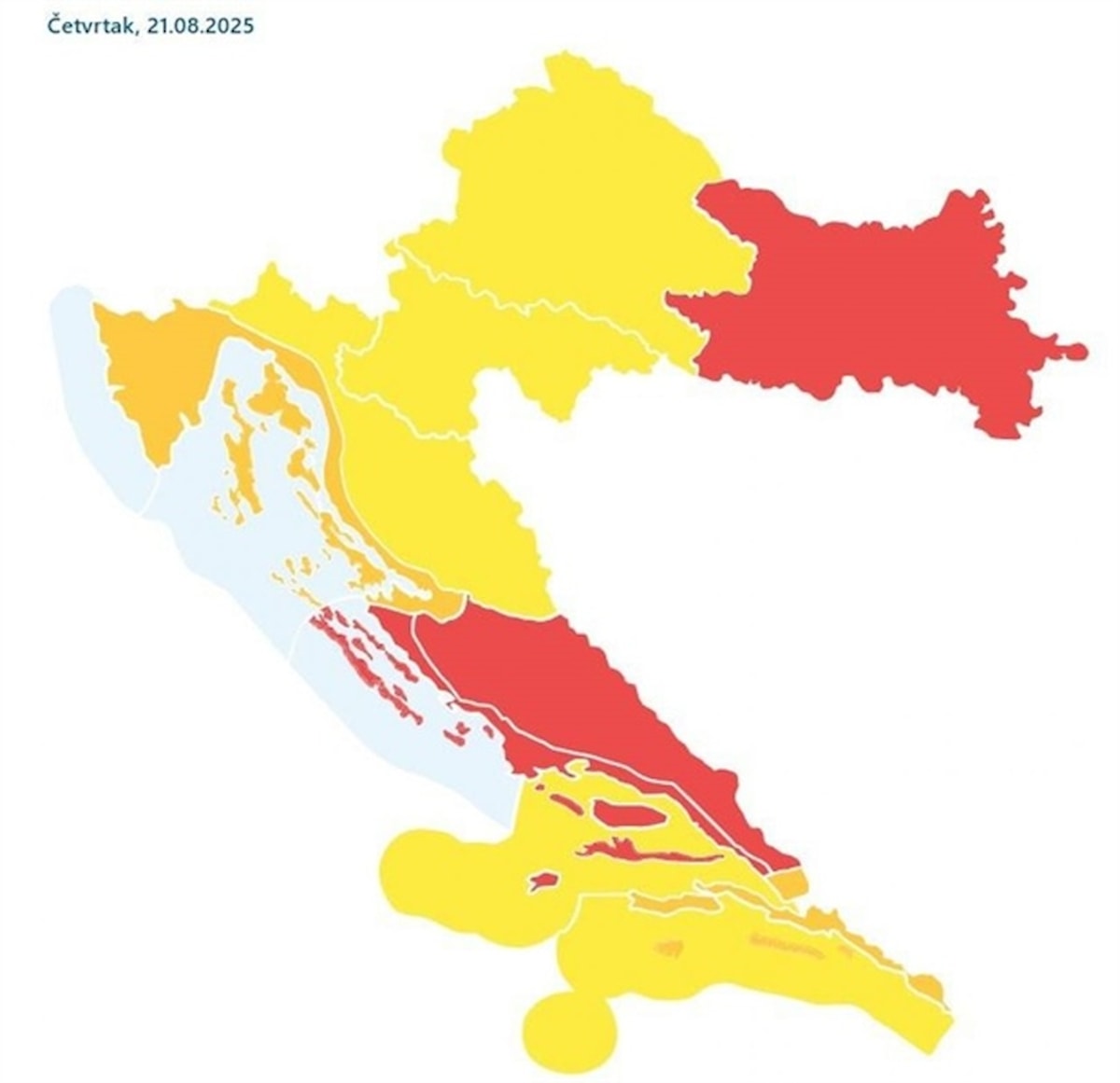 DHMZ izdao crveno upozorenje za kninsku regiju za četvrtak!