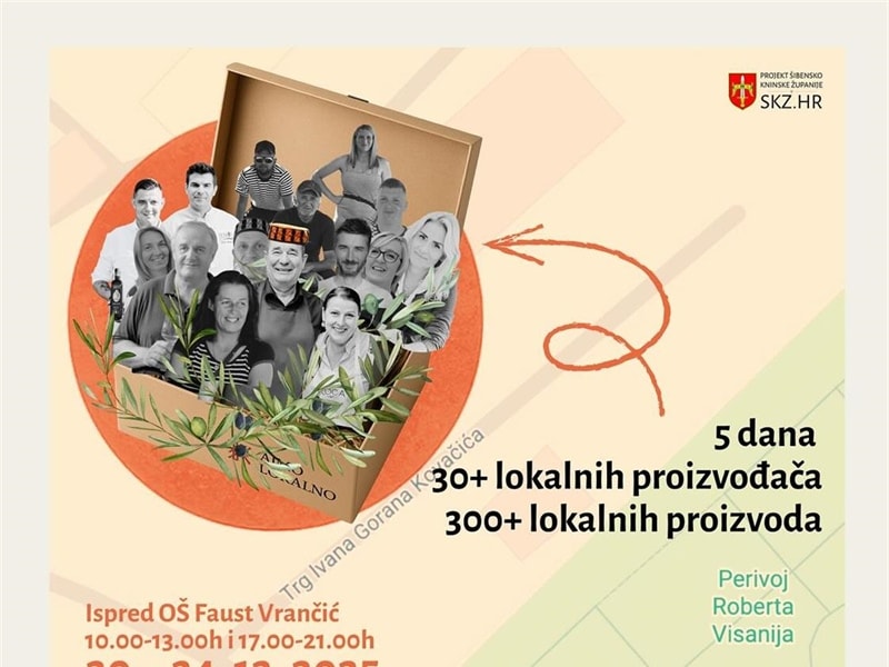 Adventurin Market i Ajmo Lokalno: novo partnerstvo koje spaja blagdanski ugođaj Šibenika i lokalne proizvođače