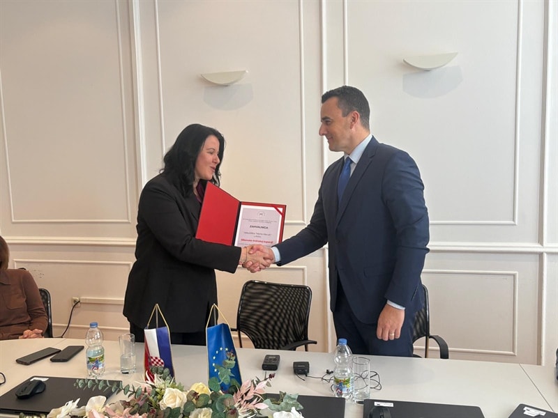 Župan Paško Rakić sa suradnicima u posjetu Veleučilištu u Kninu