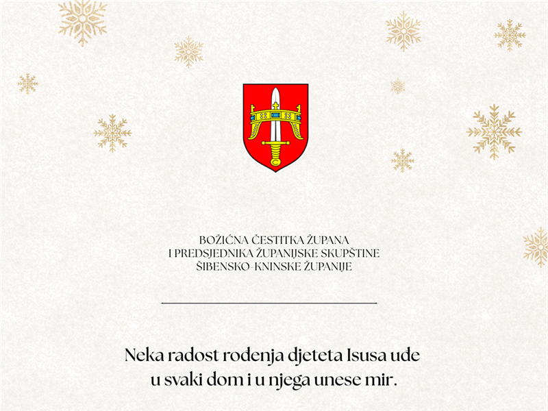 Božićna čestitka župana i predsjednika Županijske skupštine