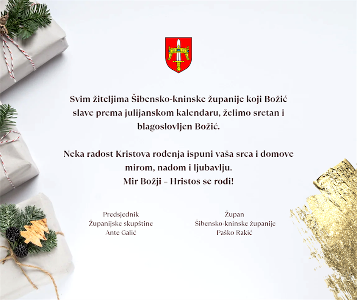 Čestitka vjernicima koji Božić slave prema julijanskom kalendaru