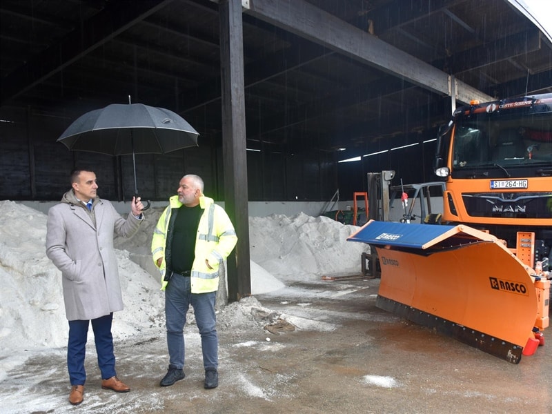 Župan obišao Ceste Šibenik: Sve službe su u pripravnosti zbog najavljenih nepovoljnih vremenskih prilika