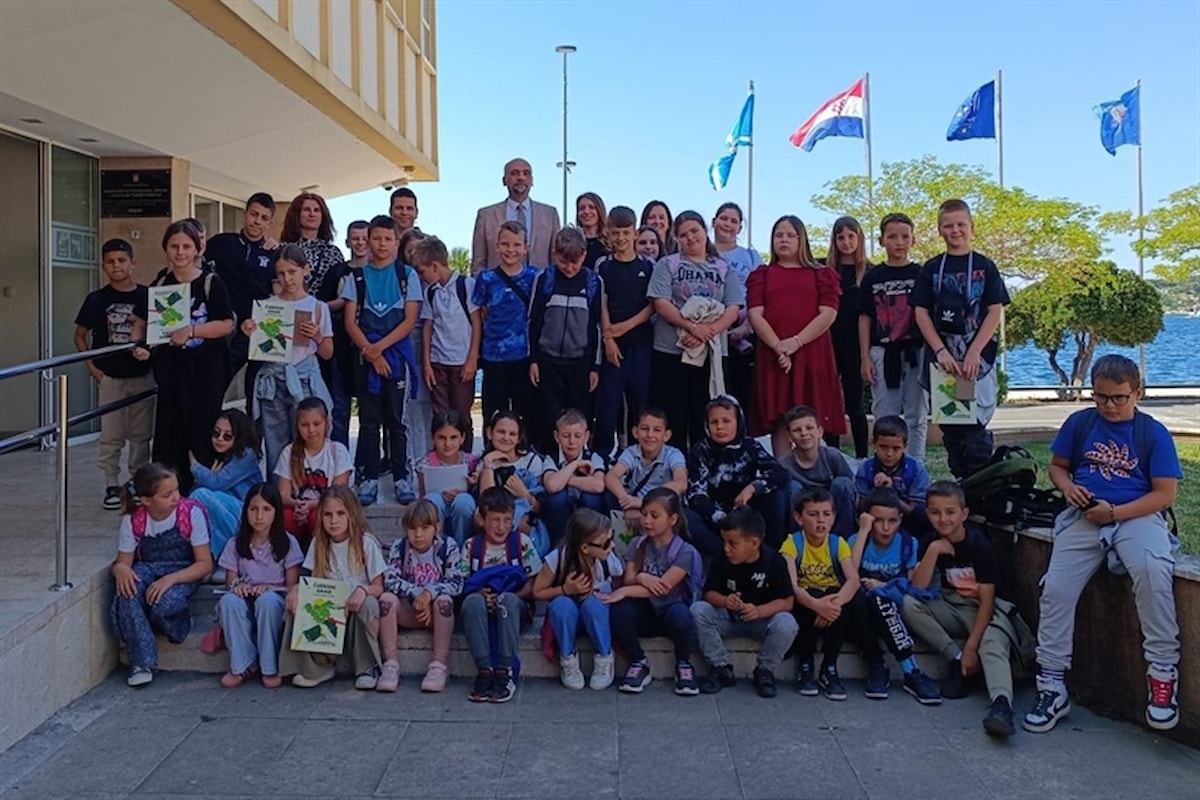 Učenici OŠ Brodarica i PD Grebaštica na prijemu kod župana