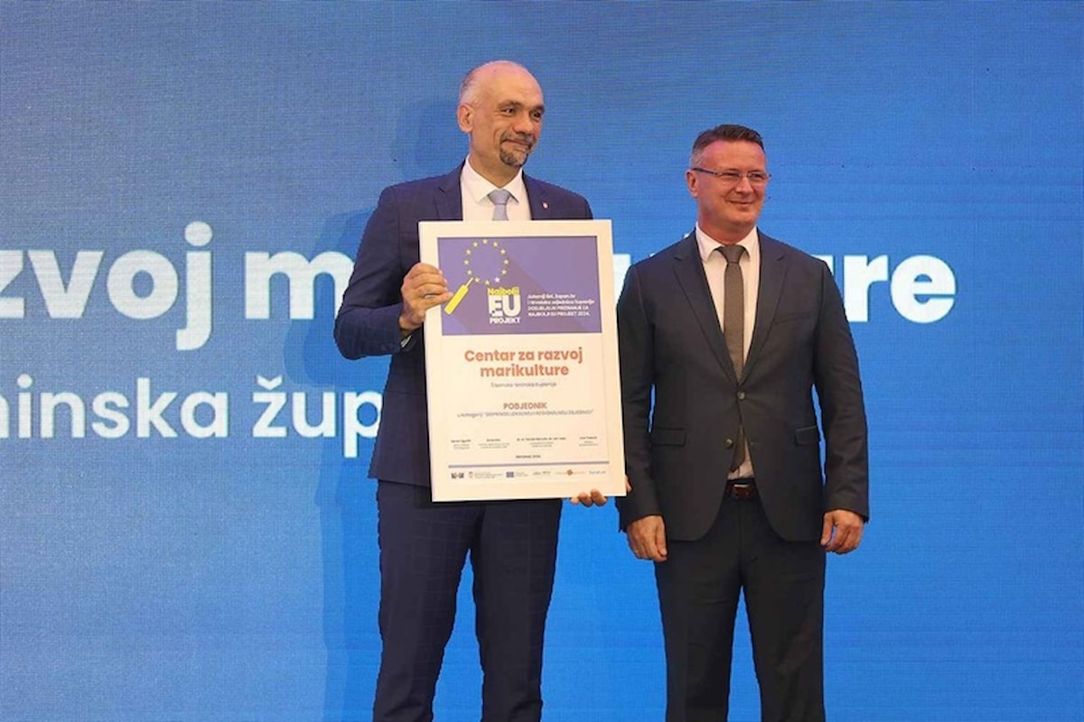 Proglašeni najbolji gradovi i najuspješniji EU projekti: Centar za razvoj marikulture Šibensko-kninske županije pobjednik u svojoj kategoriji!