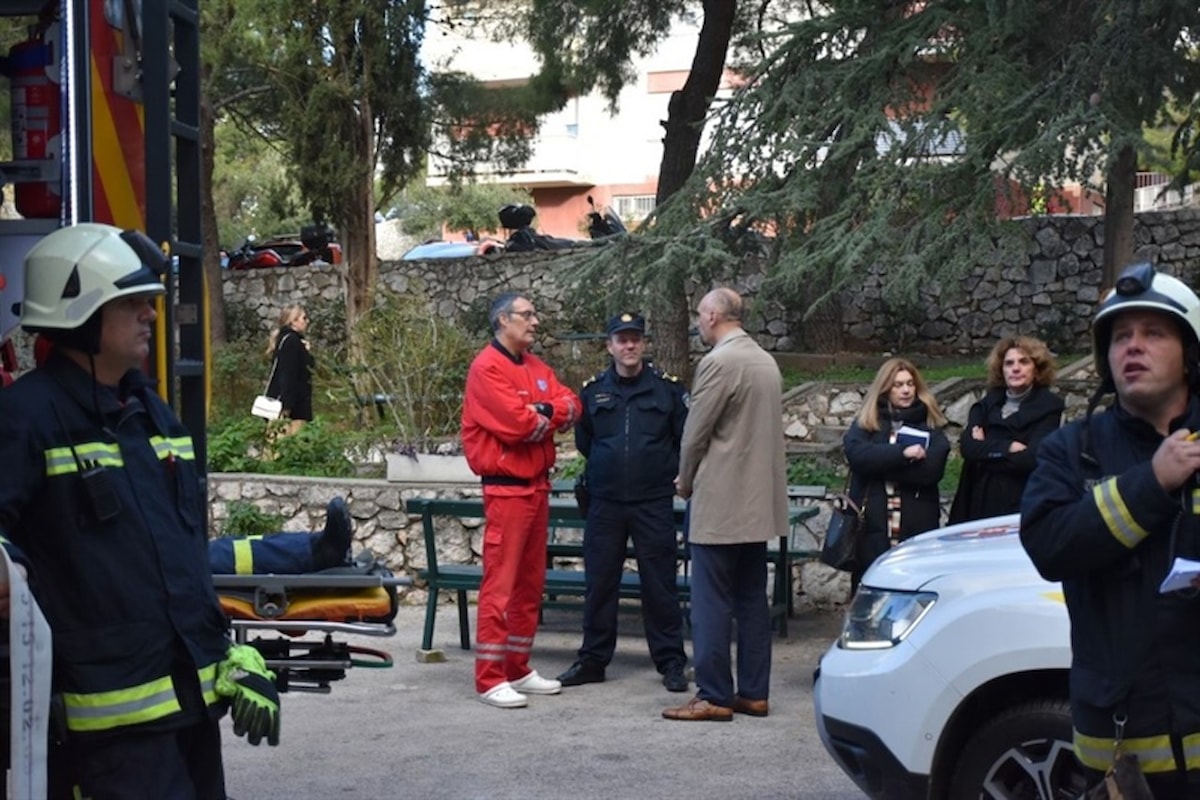 Provedena terenska vježba civilne zaštite u Domu za starije osobe „Cvjetni dom“ u Šibeniku