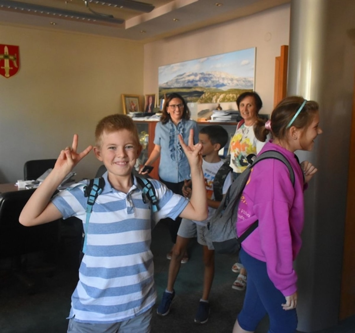 Školarci iz Murtera na prijemu kod župana