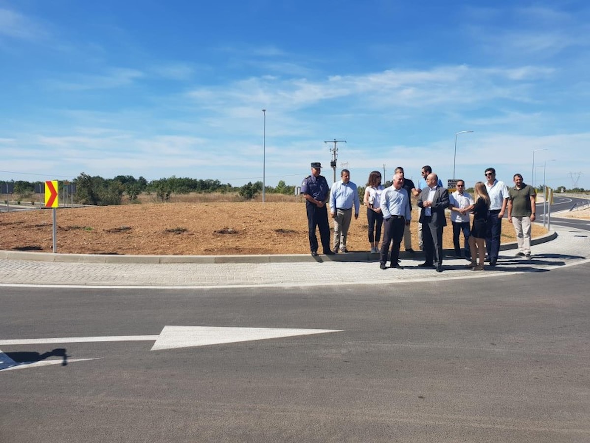 Župan Goran Pauk sa zamjenicima obišao novi rotor na Miljevcima