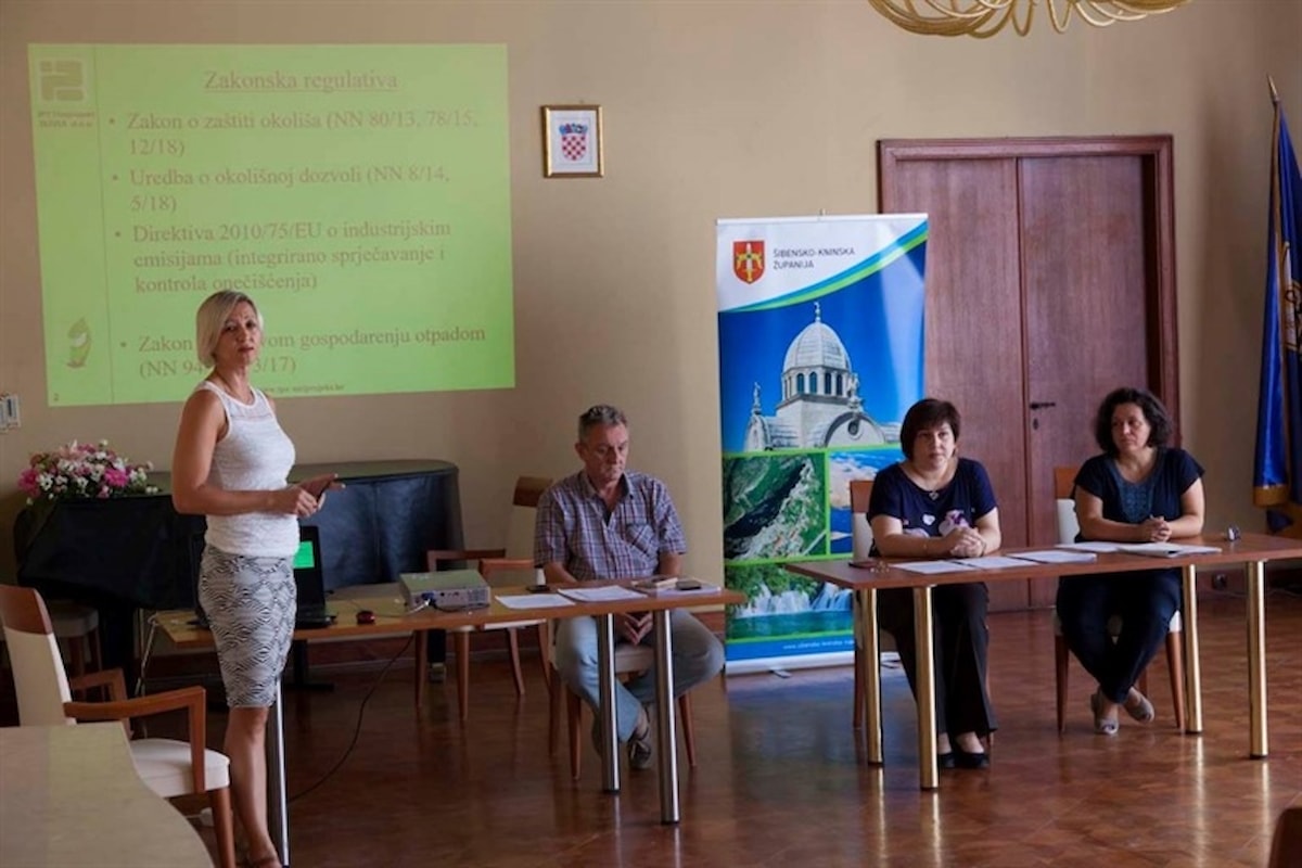 Održano javno izlaganje o Stručnoj podlozi za ishođenje okolišne dozvole za novo postrojenje - građevina za skladištenje otpada u Šibeniku