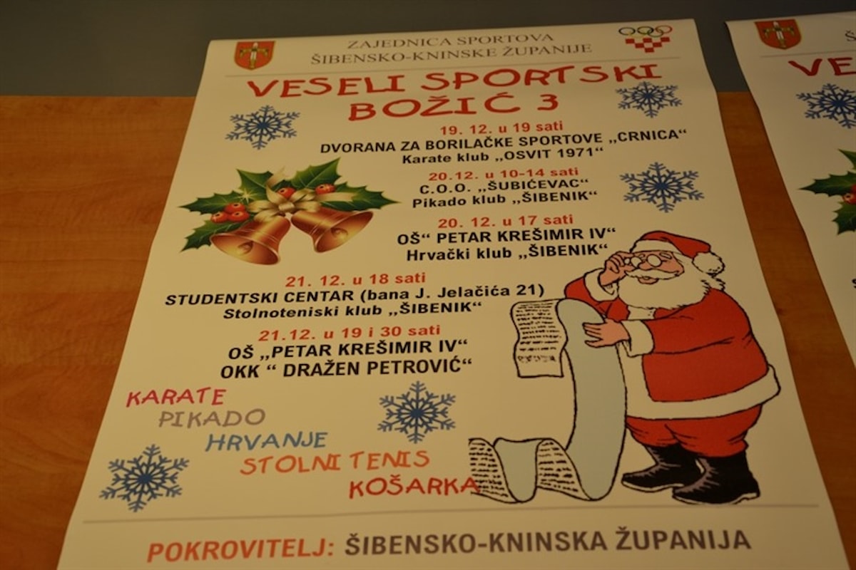 Predstavljen program manifestacije „Veseli sportski Božić 3“