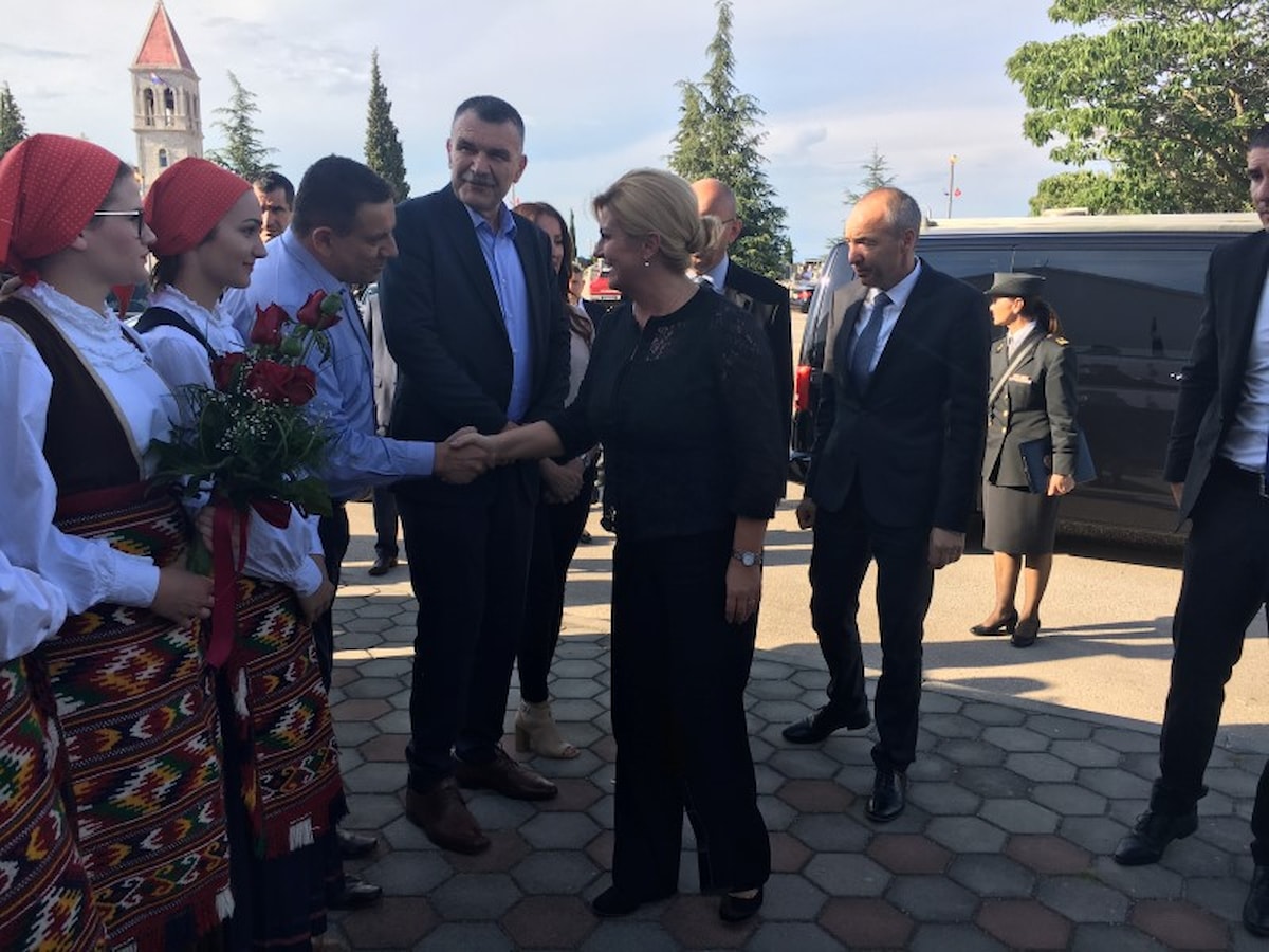 Predsjednica Kolinda Grabar Kitarović na proslavi 25. obljetnice oslobođenja Miljevaca