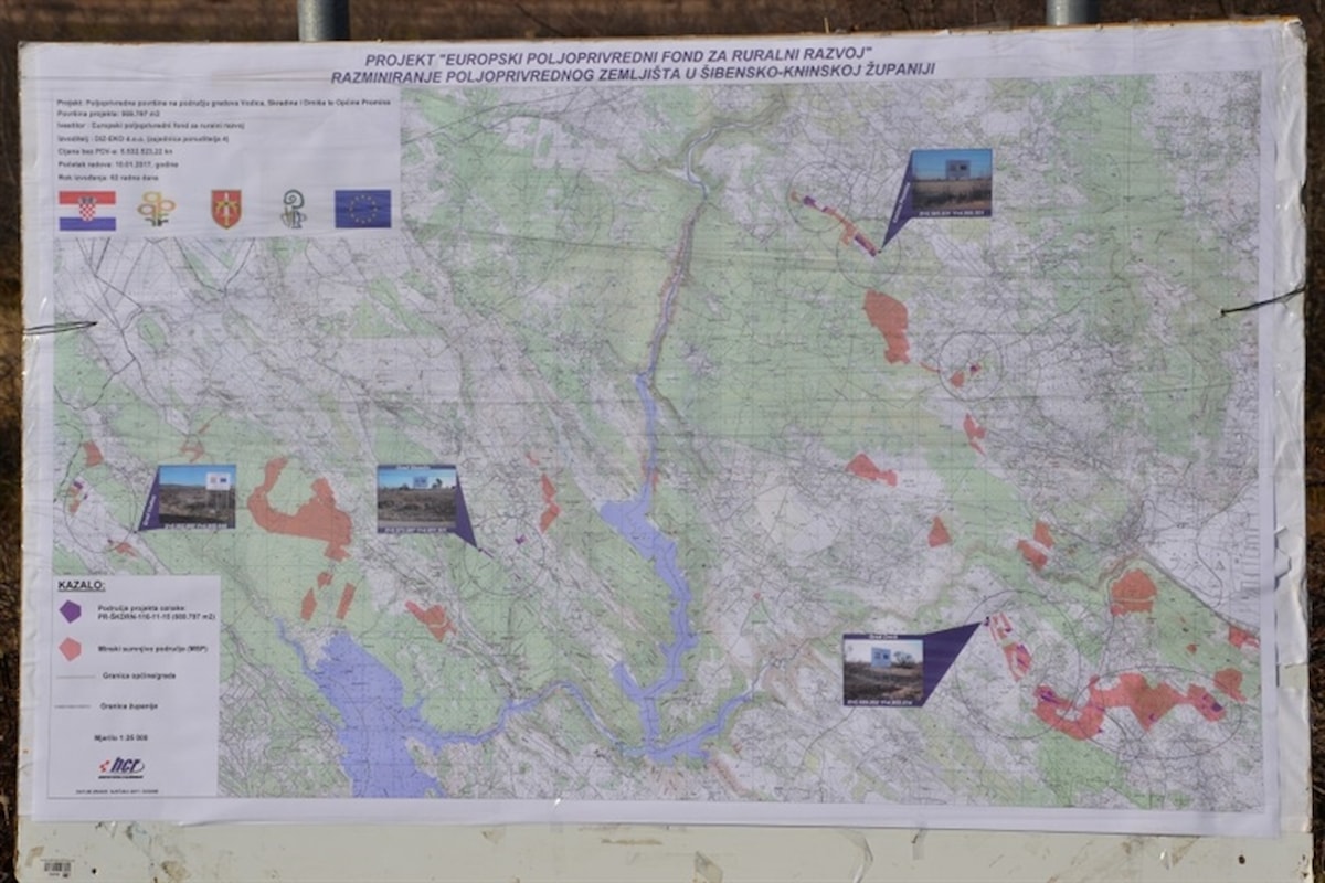 Započelo razminiranje poljoprivrednih površina Šibensko-kninske županije