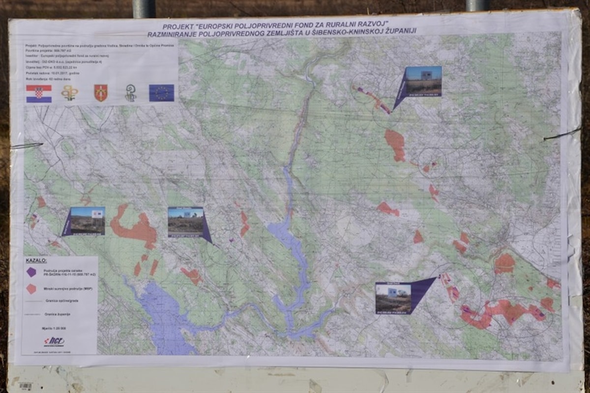 Započelo razminiranje poljoprivrednih površina Šibensko-kninske županije