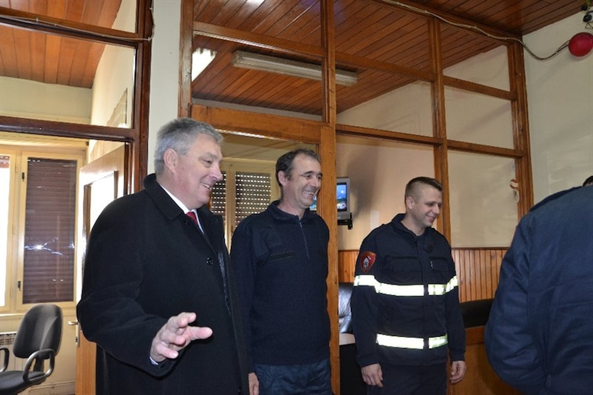 Zamjenik župana  Zoran Smolić  i gradonačelnik Željko Burić obišli dežurne službe u Gradu Šibeniku