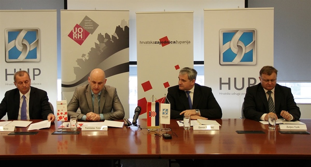 Sporazum o suradnji između HUP-a, Zajednice županija, Udruge gradova i Udruge općina