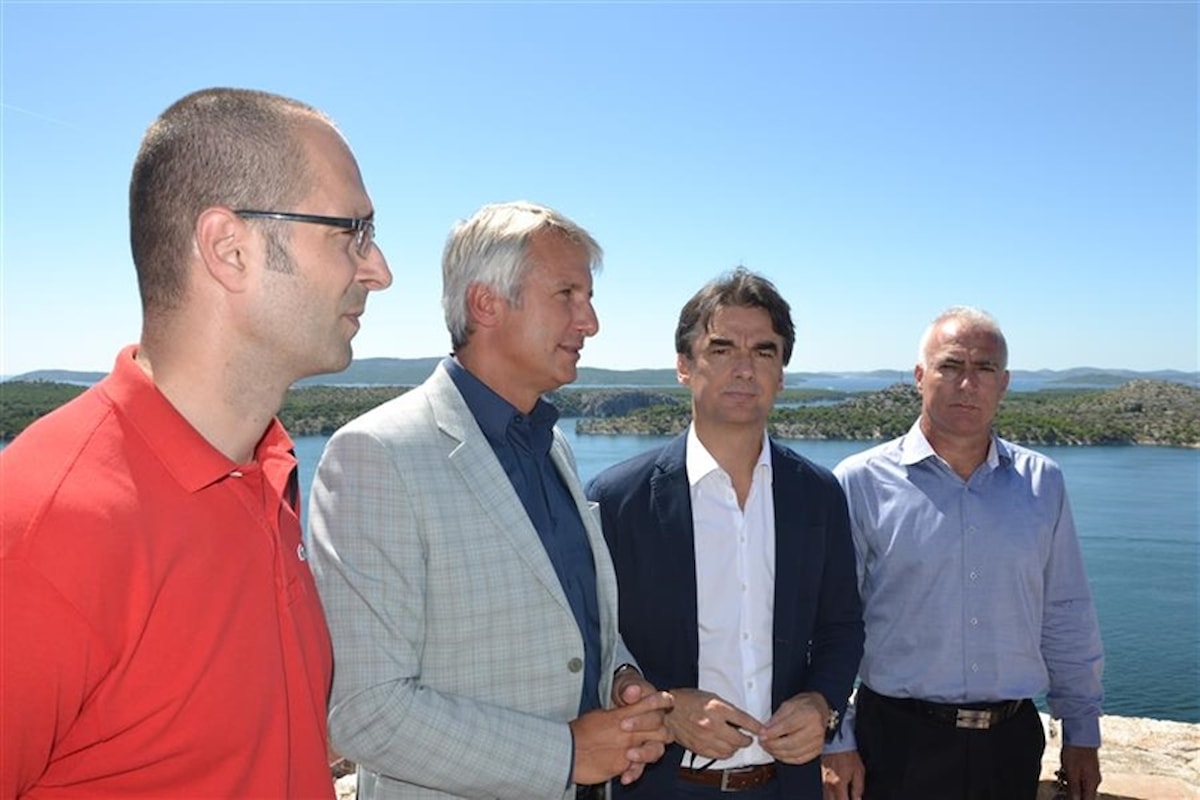 Potpredsjednik Vlade RH i ministar RRFEU Branko Grčić i rumunjski ministar EU fondova Eugen Orlando Teodorovici posjetili Šibenik